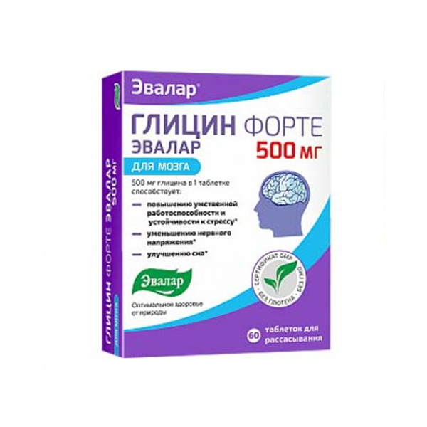 evalar glicin forte a 60tbl