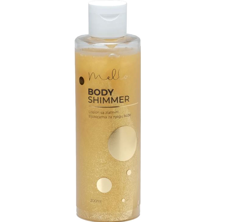 Mello body shimmer gold 200ml