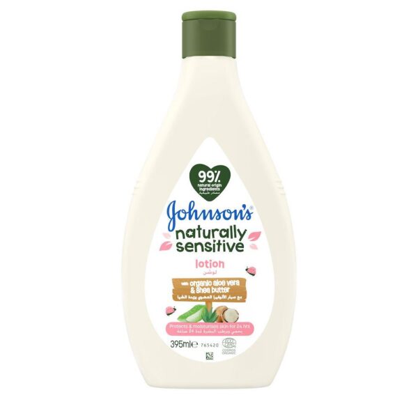Johnsons naturally sensitive lotion 395ml