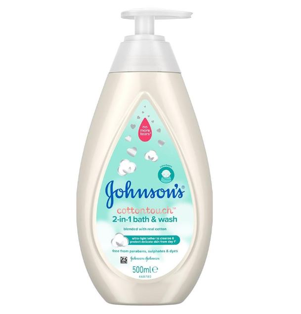 Johnsons cottontouch 2u1 bath and shampoo 500ml