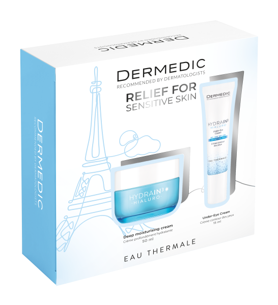 Dermedic Hydrain3 set /krema za podrucje oko ociju 15 ml +krema za hidrataciju 50 ml